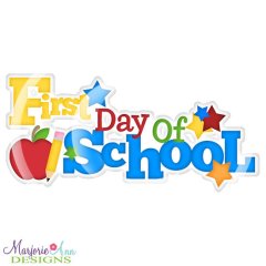 First Day Of School Title SVG Cutting Files First Day Of School Title SVG Cutting Files