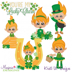 You're My Lucky Charm SVG Cutting Files + Clipart
