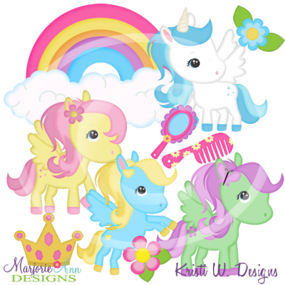 I Love My Pony SVG Cutting Files Includes Clipart