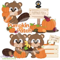 Pumpkin Patch-Beavers SVG Cutting Files + Clipart