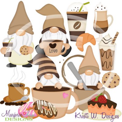 Coffee Gnomes Svg Cutting Files Paper Piecing Clipart 3 25 Marjorie Ann Designs Svg Cutting Files Scrapbooking Shop