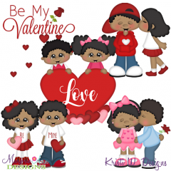 Be My Valentine SVG Cutting Files Includes Clipart