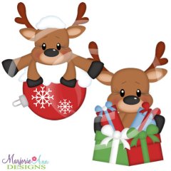 Holiday Cheer Reindeer SVG Cutting Files