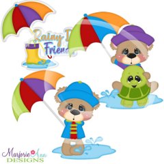 Charlie & Jojo Rainy Day Friends SVG Cutting Files