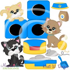 My Cute Kitty SVG Cutting Files/Paper Piecing +Clipart