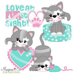 Love At Fur-st Sight-Cats SVG Cutting Files