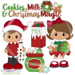 Cookies,Milk & Christmas Magic SVG Cutting Files