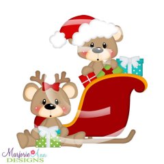 Franklin & Frannie Santa's Sleigh SVG Cut Files