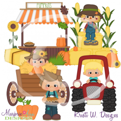 Hayride-Boys SVG Cutting Files Includes Clipart