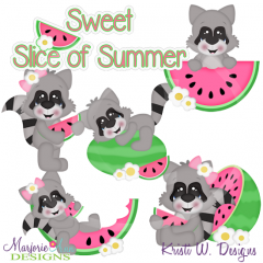 Sweet Slice Of Summer Exclusive SVG Cutting Files + Clipart