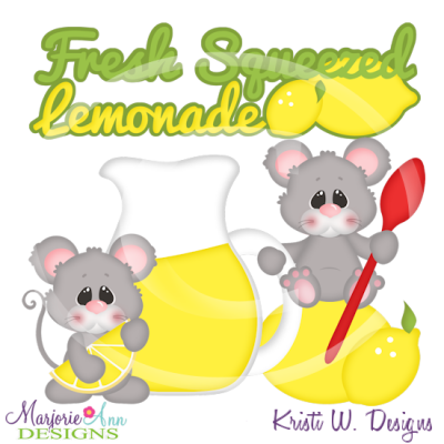 Fresh Squeezed Lemonade SVG Cutting Files Includes Clipart