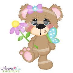 Jojo Bear & Flower & Butterfly SVG Cutting Files