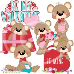 Franklin-Be My Valentine SVG Cutting Files/Paper Piecing+Clipart