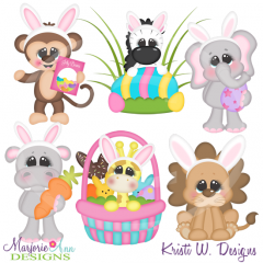 Easter In The Jungle Cutting Files-Includes Clipart