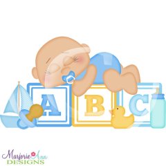 Baby Boy Blocks SVG Cutting Files
