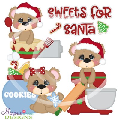 Charlie & JoJo Sweets For Santa SVG Cutting Files + Clipart