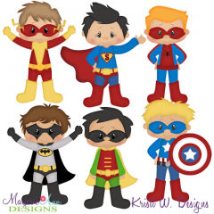 Super Kids-Boys Exclusive SVG Cutting Files + Clipart