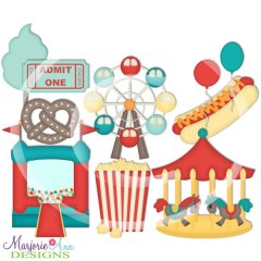Carnival SVG Cutting Files Includes Clipart