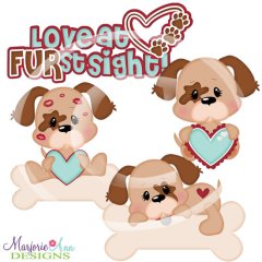 Love At Fur-st Sight SVG Cutting Files