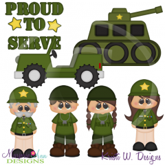 Army SVG Cutting Files + Clipart