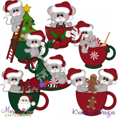 Oh Christmas Tea SVG Cutting Files + Clipart