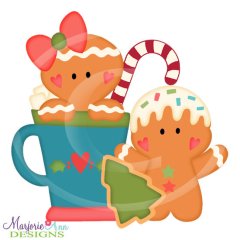 FREE-Gingerbread Pals Freebie SVG Cutting Files