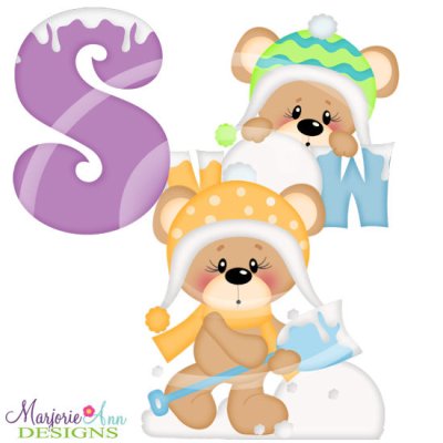 Snow Day Bears 3 SVG Cutting Files