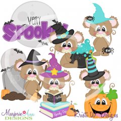 Very Spooky Squeaks SVG Cutting Files/Paper Piecing +Clipart