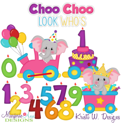 Download Elephant Birthday Train Svg Cutting Files Clipart 2 60 Marjorie Ann Designs Svg Cutting Files Scrapbooking Shop