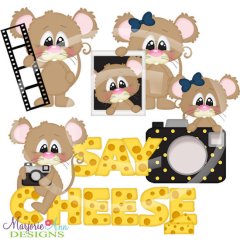 Say Cheese Please SVG Cutting Files + Clipart