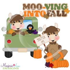 Moo-ving Into Fall Highland Cow SVG Cutting Files