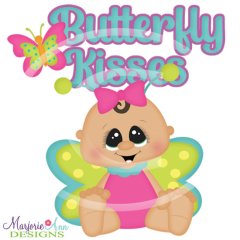 Baby Butterfly Kisses SVG Cutting Files