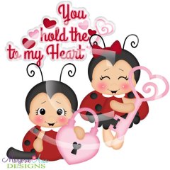 Key To My Heart Ladybugs SVG Cutting Files