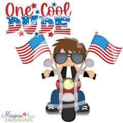 One Cool Dude SVG Cutting Files + Clipart