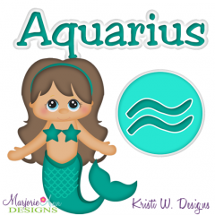 Zodiac Friends~Aquarius SVG Cutting Files + Clipart