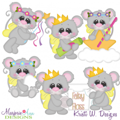 Tooth Fairy Mice SVG Cutting Files Includes Clipart