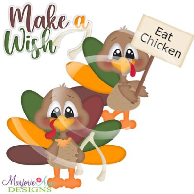 Make A Wish-Thanksgiving SVG Cutting Files + Clipart