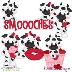Smoooches SVG Cutting Files Includes Clipart