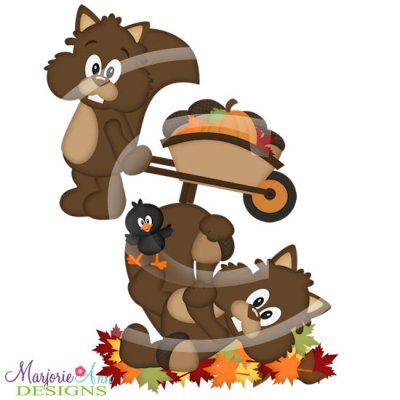 Nuts About Autumn Set 2 SVG Cutting Files + Clipart