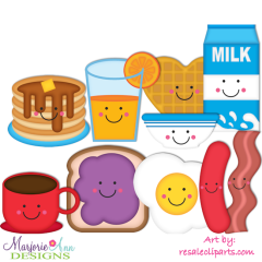 Breakfast Fun Exclusive SVG Cutting Files Includes Clipart