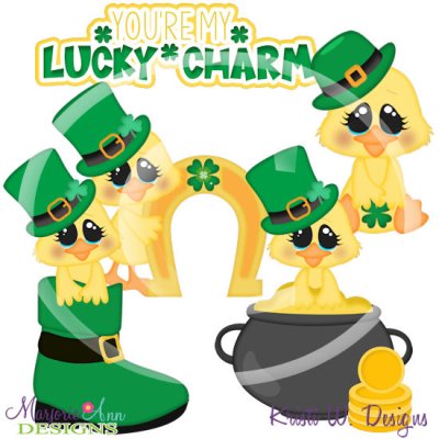 You're My Lucky Charm-Ducks SVG Cutting Files + Clipart