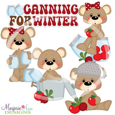 Franklin & Frannie Canning For Winter SVG Cutting Files