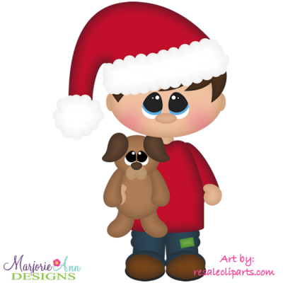 Friend Pals-Christmas Boy Exclusive SVG Cutting Files + Clipart