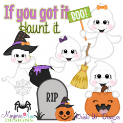 So Ghoulishly Cute SVG Cutting Files Includes Clipart