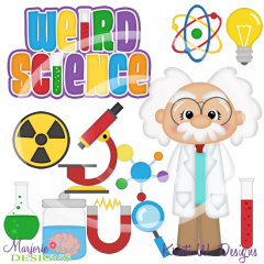 Weird Science SVG Cutting Files/Paper Piecing +Clipart