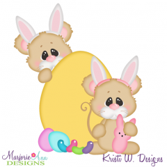 Easter Squeaks SVG Cutting Files Includes Clipart