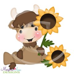 Highland Cow & Sunflower SVG Cutting Files