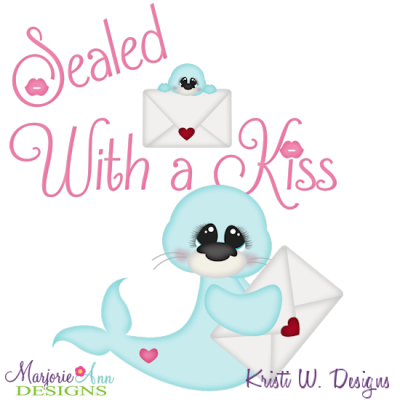 Download Sealed With A Kiss Title Svg Cutting Files Includes Clipart 1 00 Marjorie Ann Designs Svg Cutting Files Scrapbooking Shop