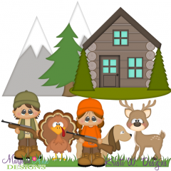Hunting Season SVG Cutting Files + Clipart