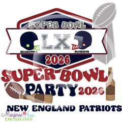 Super Bowl 60 New England Patriots SVG Cutting Files